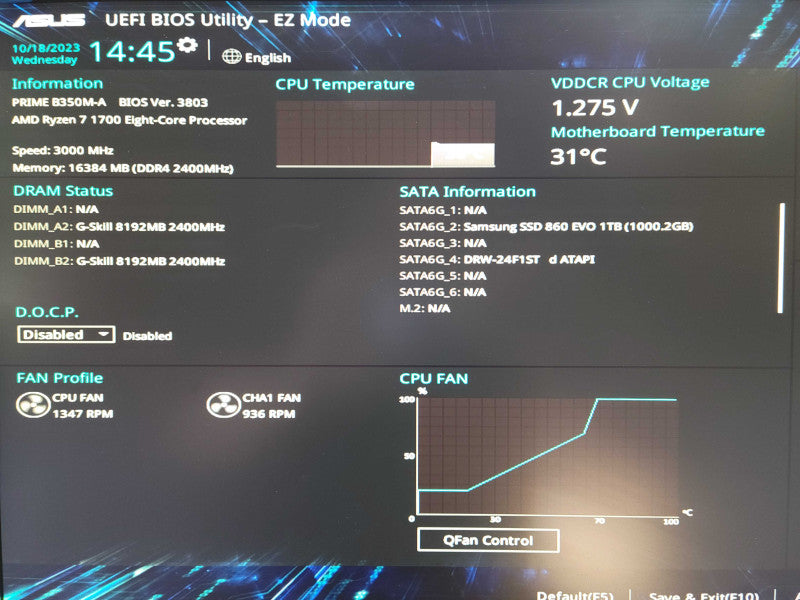 AMD Ryzen 7 1700 (8-Core) | 16GB RAM | 1TB SSD | Display Adapter