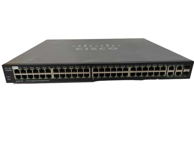 Cisco SG300-52P 52x port Gigabit PoE WAN Network Switch Managed - RESET Q#