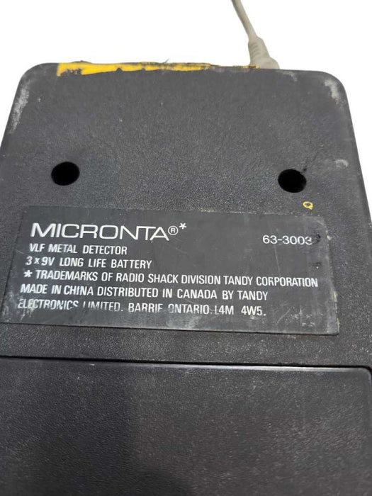 Vintage Water Proof Micronta 4003 VLF Metal Detector Very Low Frequency &