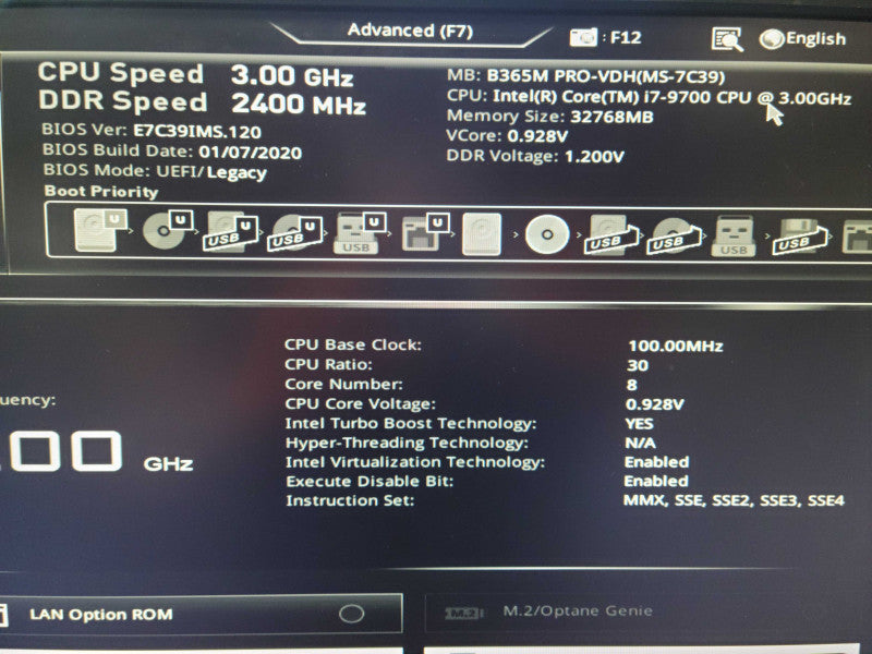 Core i7-9700 | 32GB RAM | 512GB SSD | GTX 1650 Ventus SX OC 4GB | 650W PSU