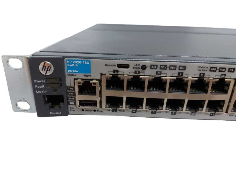 HP 2920-48G Network Switch J9728A - factory reset #