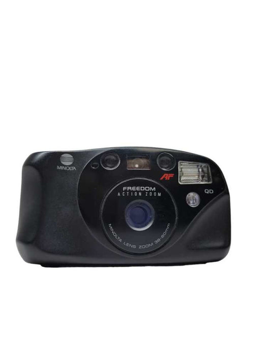Minolta Freedom Action Zoom AF 38-60mm Point & Shoot 35mm Film Camera And Bag