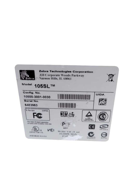 Zebra 105SL Thermal Label Printer w/Ethernet card Q
