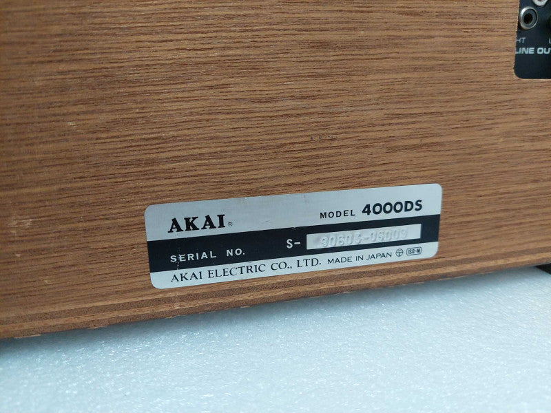 AKAI 4000DS One - Micron Gap Head/ Three- Head Reel to Reel Player