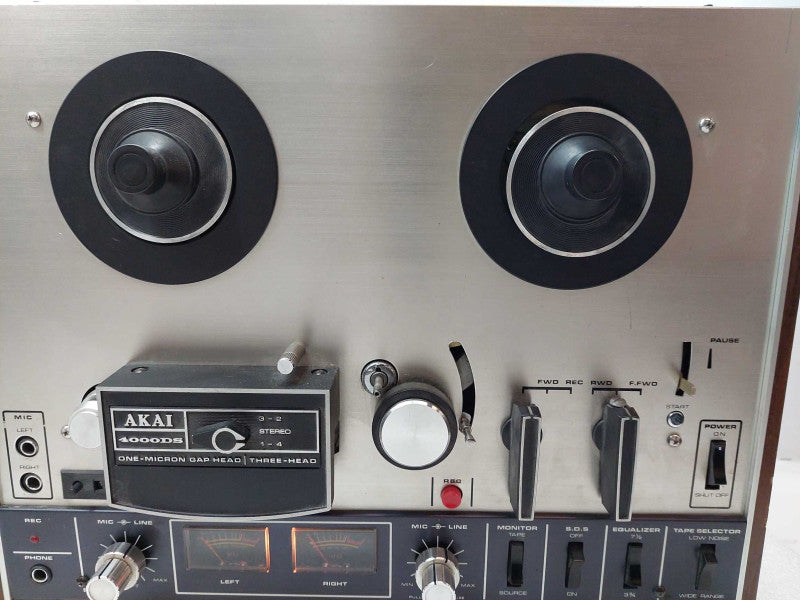 AKAI 4000DS One - Micron Gap Head/ Three- Head Reel to Reel Player