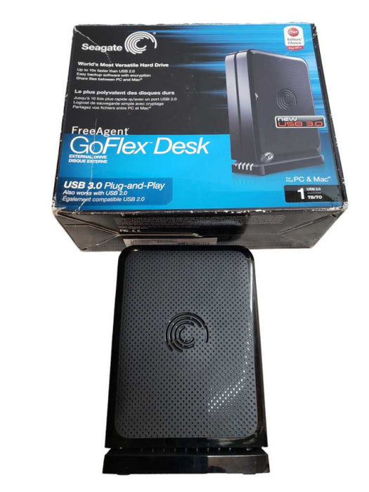 1TB Seagate GoFlex Desk USB 3.0 W/ Dock + Adapter + USB Cable