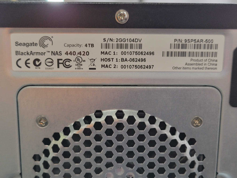 Seagate BlackArmor 440/420 4-Bay NAS, with 4x HDD Trays, READ _
