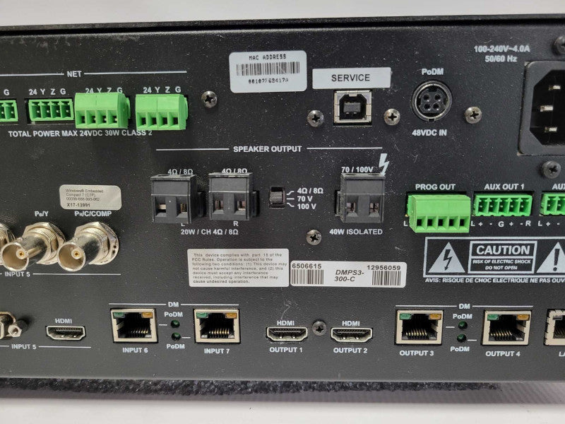 Crestron 3-Series DMPS3-300-C Digital Media 4K Presentation, READ _