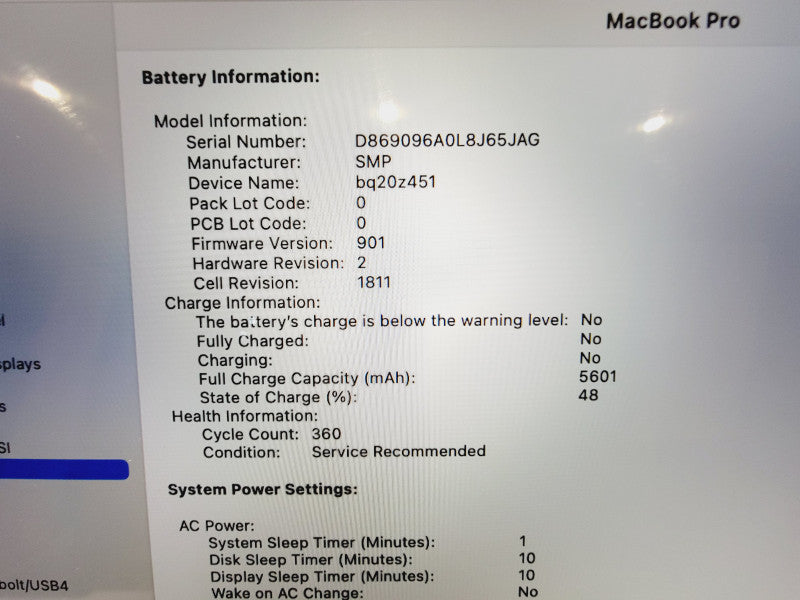 Apple Macbook Pro 2018 15\\" Core i9-8950HK @ 2.9GHz 32GB DDR4 500GB SSD Radeon Pro 560X 4GB [Read] (