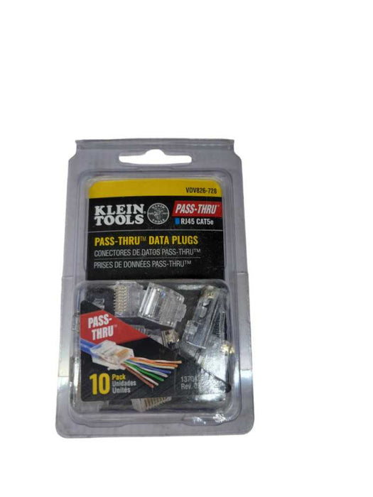 Klein Tools 10-Pack Pass-Thru RJ45 CAT5e Data Plugs Q
