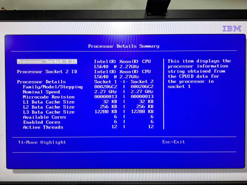 IBM server unknown model 2x Xeon L5640 @ 2.27ghz / 112gb ram / READ #