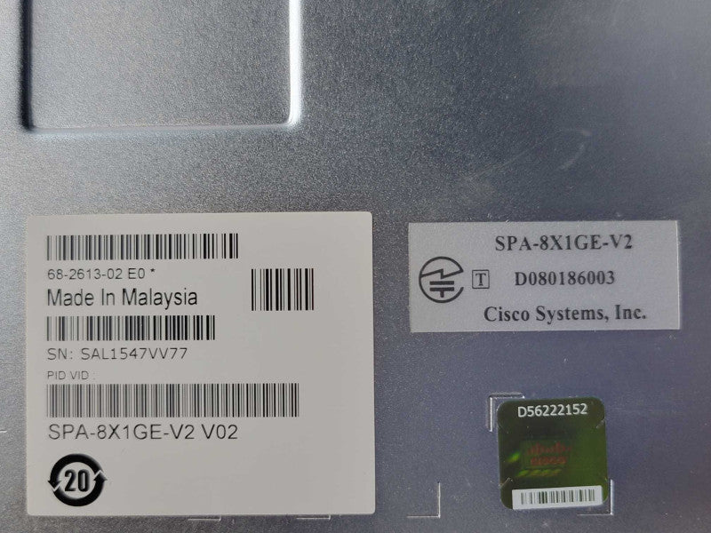 Cisco ASR1004 Chassis w/ ASR1000-SIP10, SPA-1X10GE-L-V2, SPA-8X1GE-V2, 1x PSU _