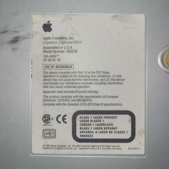 Apple PowerPC Macintosh Performa 6300CD Model: M3076 -