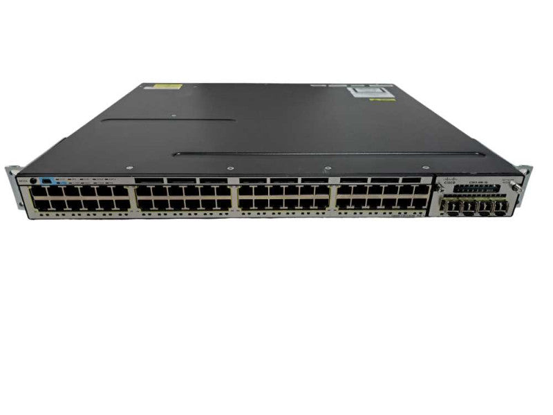 CISCO WS-C3750X-48P-E V04 48 Port Rack Mount Network Gigabit PoE+ GBE Module #
