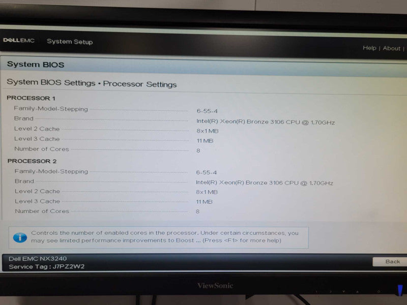 Dell EMC Storage NX3240, 2x Xeon Bronze 3106 1.7GHz, 32GB, H730p Mini, 2x PSU _