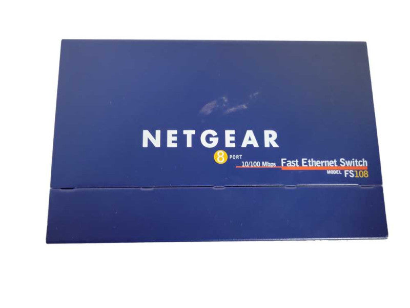 NETGEAR ProSAFE FS108 8-Port 10/100 Fast Ethernet Desktop Switch !