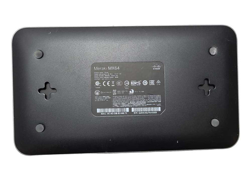 Cisco Meraki MX64-HW Cloud Managed Firewall Unclaimed $