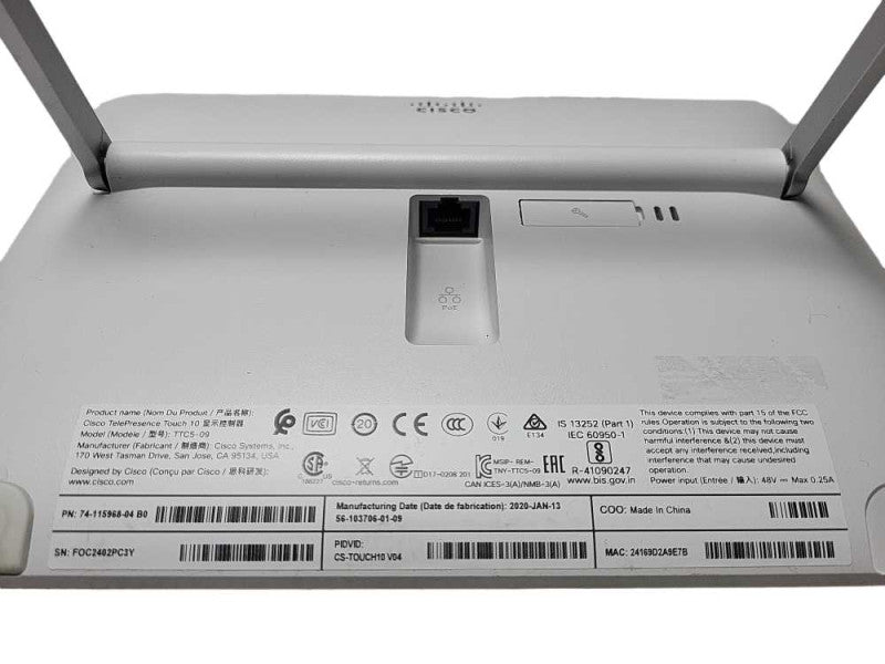 Cisco TelePresence TTC5-09 Touch 10 Control Conference Device Controller Q$