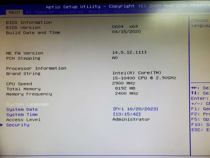 Custom PC i5-10400 8GB DDR4 NO HDD *READ @