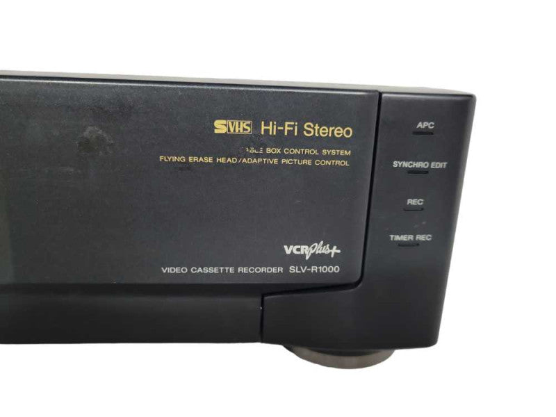 Sony SLV-R1000 Super S-VHS SVHS Player Recorder HiFi Stereo NTSC !