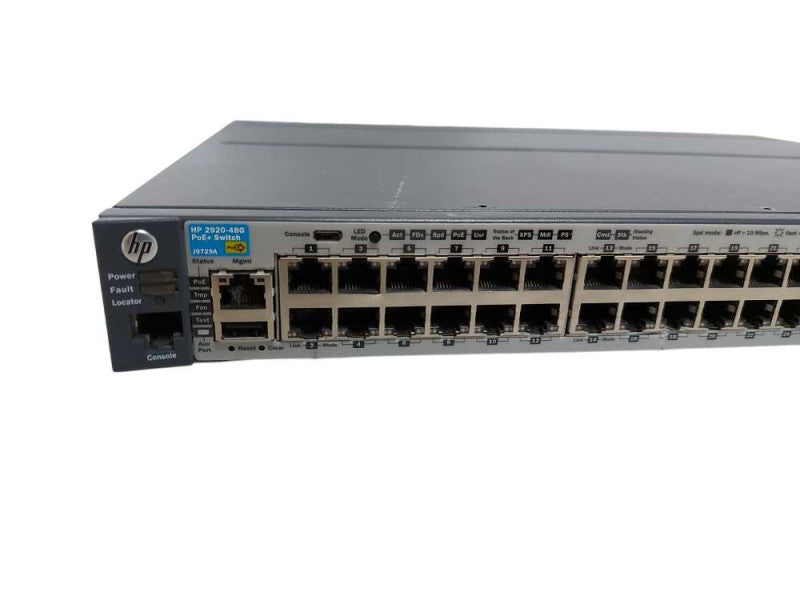 HP 2920-48G PoE J9729A 48x port gigabit PoE Network Switch - Fact Reset #