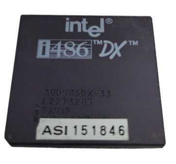 Intel Ceramic i486 DX A80486DX-33 SX419 Socket PGA168