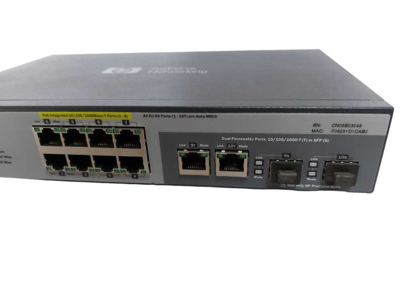 HP ProCurve 2915-8G-PoE switch J9562A - Fact Reset #