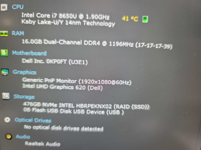 Dell Latitude 7490 i7-8650U, 16GB DDR4, 512GB m.2 *No battery
