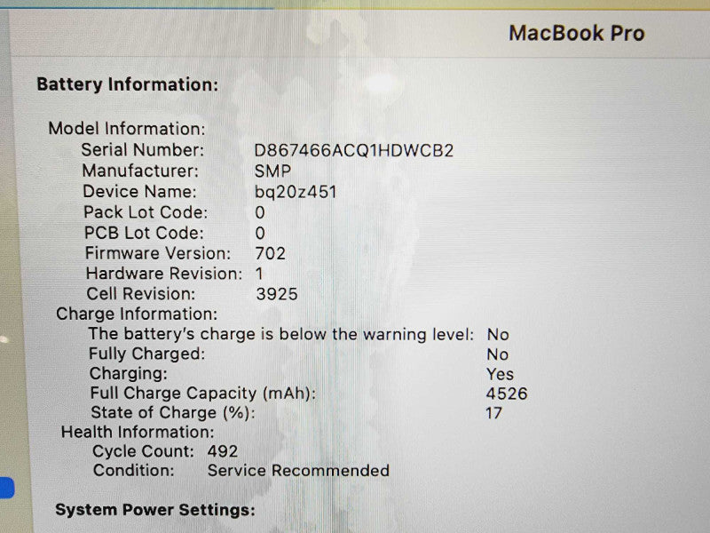 Apple Macbook Pro 2017 15\\" Core i7-7920HQ @ 16GB DDR3 1TB SSD Radeon Pro 560 4GB [Read] (