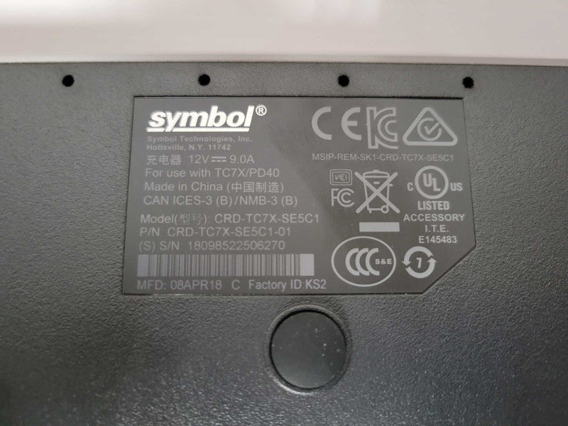 Symbol TC7X 5-Slot Charge Only Cradle CRD-TC7X-SE5C1 - Open Box Q_