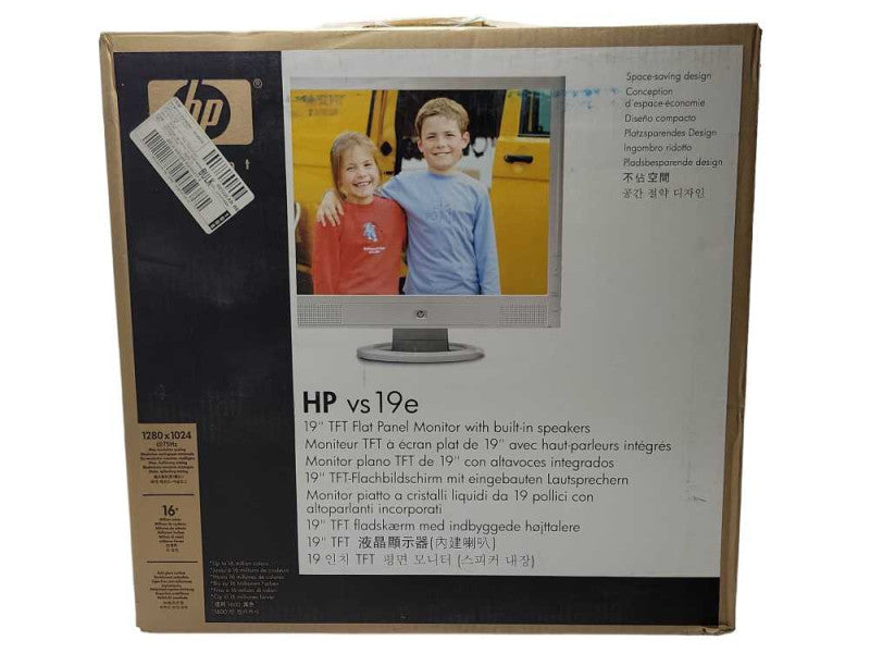 New HP vs19e 19\\" Flat Panel Monitor with built in speakers _