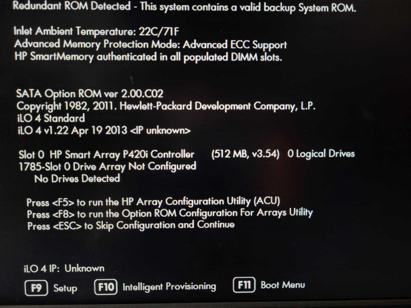 HP ProLiant DL360p G8 E5-2609 0 @ 2.4GHz 32GB ECC DDR3 P420i 2.5\\"  $
