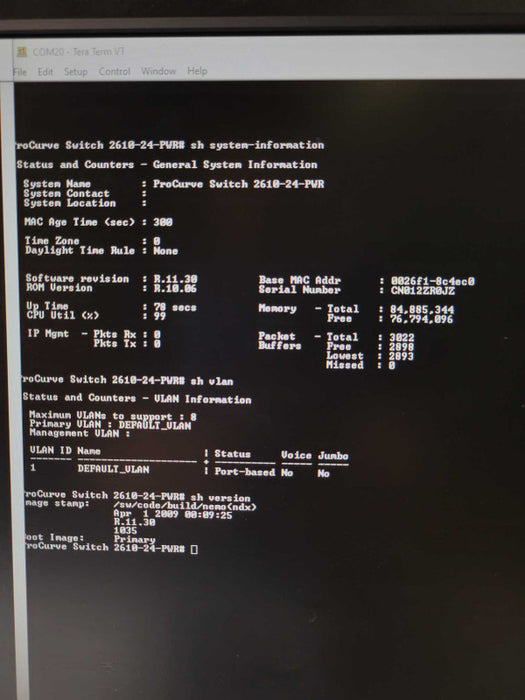 HP ProCurve 2610-24-PWR J9087A 24 Port Fast PoE Ethernet Switch Q_