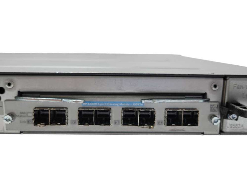 HP E3800 J9574A 48G-4SFP+ 48x Gig PoE+ 4x 10G SFP+ switch w/ J9577A, 2x PSU _