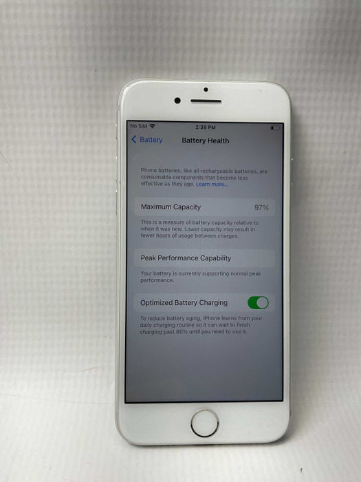 Apple iPhone 8 64GB White UNLOKCED 97% battery  -