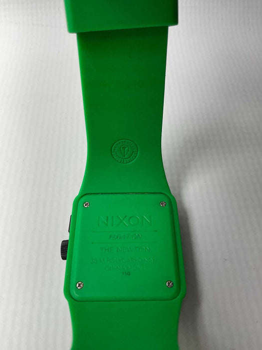 NIXON FLOAT ON polycarbonate green minimalist quartz watch -