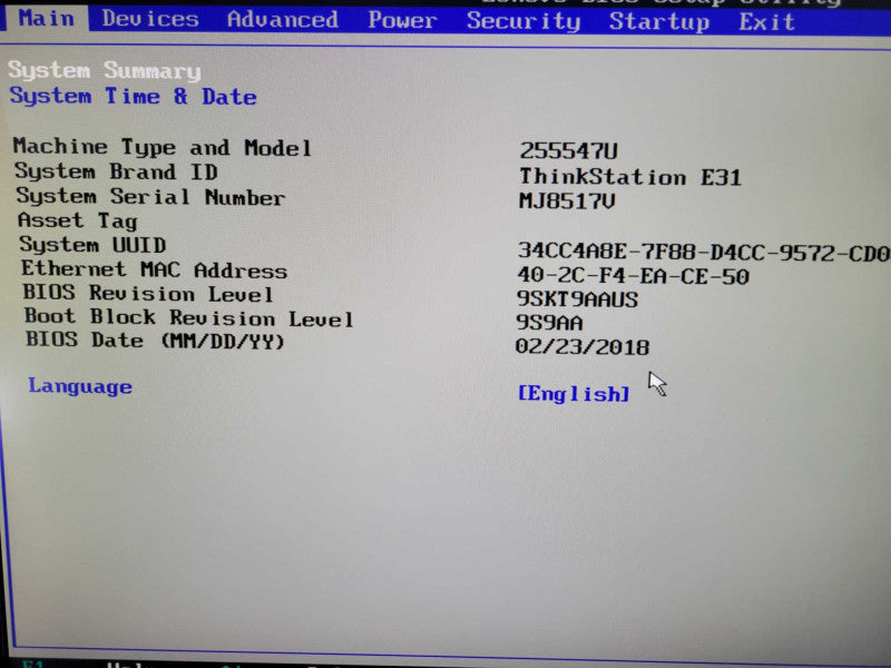 Lenovo ThinkStation E31 - Xeon E3-1230 v2 | 8GB RAM | 3TB HDD | QUADRO K2200