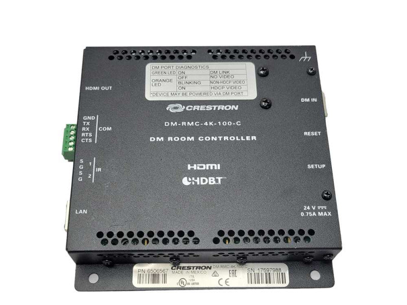 Crestron DM-RMC-4K-100-C DigitalMedia Room Controller, READ _