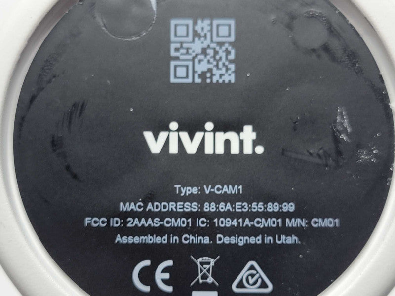 Vivint SmartHome Indoor Security Surveillance Camera V-Cam1  _
