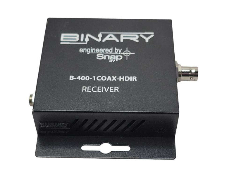 Binary engineered by Snap av B-400-1COAX-HDIR Receiver only _