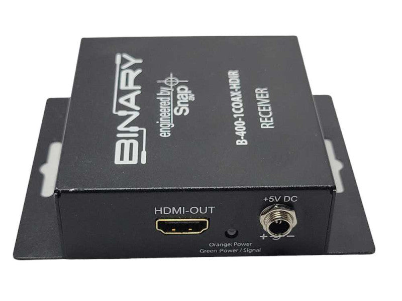 Binary engineered by Snap av B-400-1COAX-HDIR Receiver only _