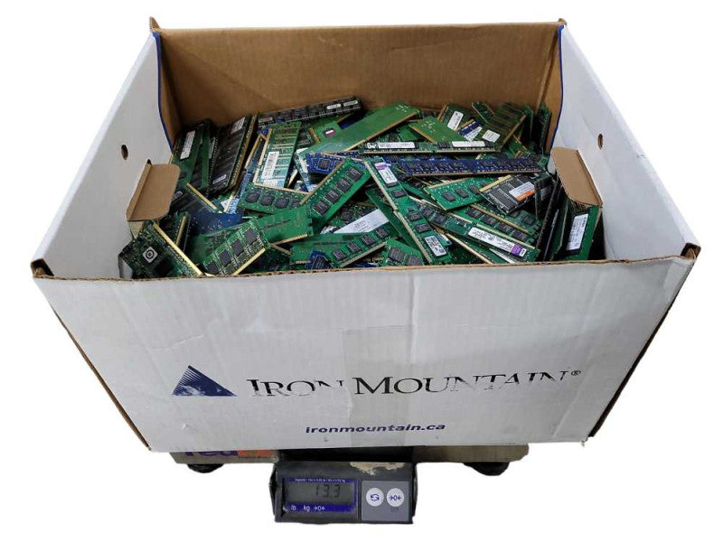 Scrap Non-Heat sink RAM/Memory 29.4lb/13.3KG AS-IS READ $