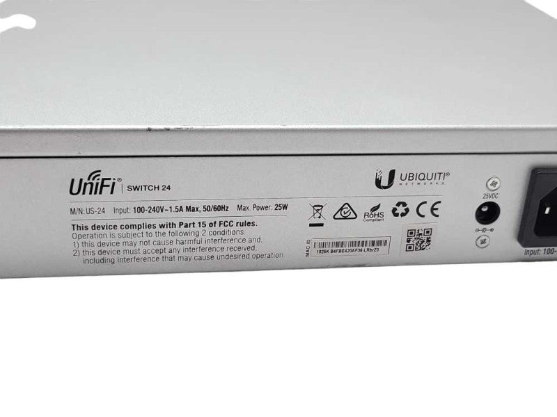 Ubiquiti Networks UniFi 24 Port Switch US-24, READ _
