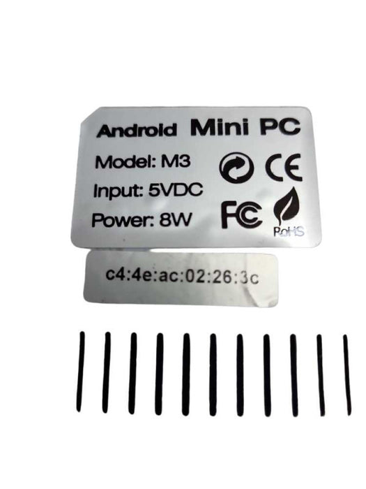 Android Mini PC Model M3 &