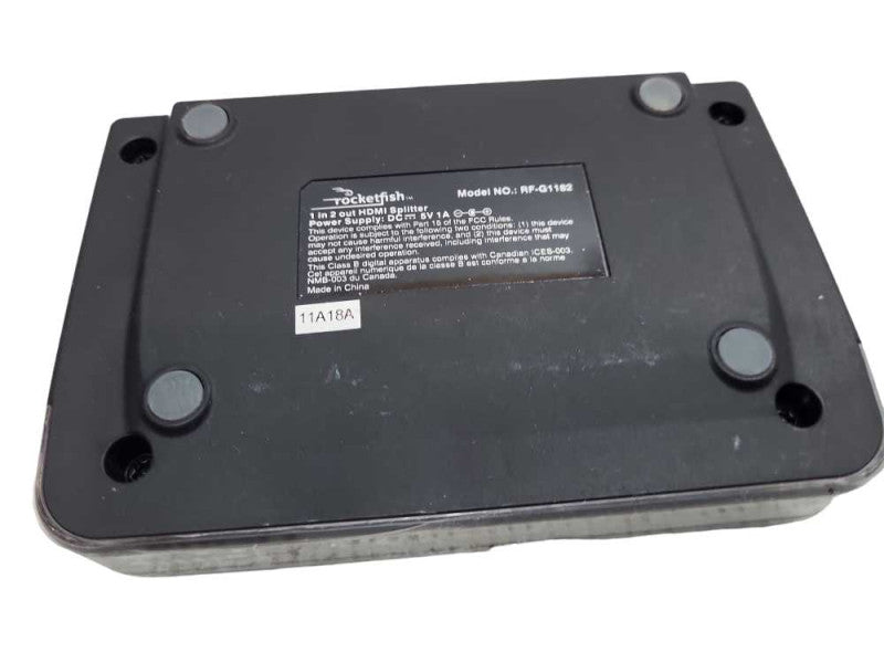 Rocketfish Model RF-G1182 Black HDMI Splitter Unit Only &