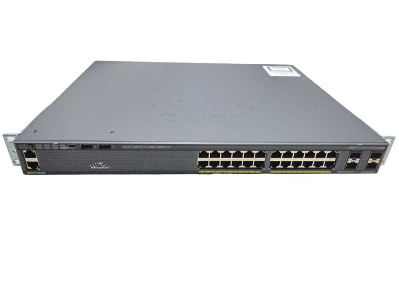 Cisco WS-C2960X-24PS-L | 24-Port Gigabit PoE+ 370W Switch  | Factory Reset )