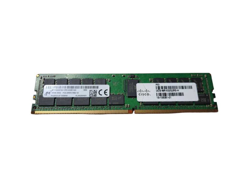 Micron 1x 32GB Stick | 2RX4 PC4-2666V-RB2-12 | DDR4 Server Memory Q)