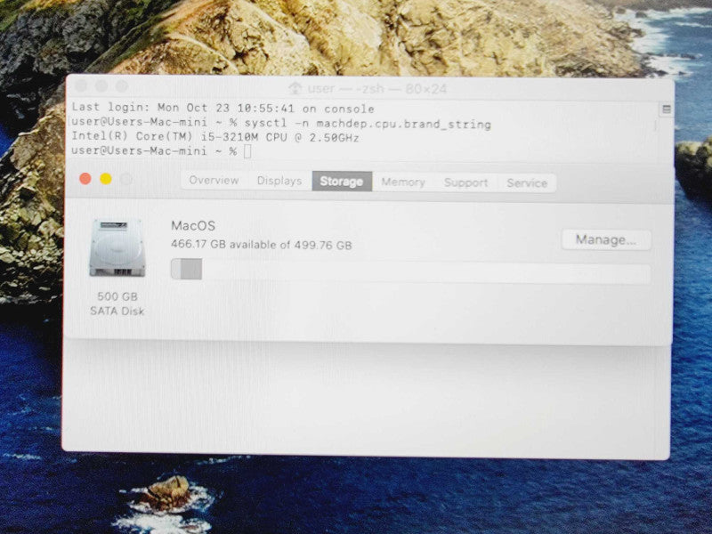 Apple Mac Mini 2012 Core i5-3210M @ 2.5GHz 8GB DDR3 500GB HDD (
