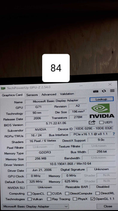 NVIDIA Quadro FX 1500 256 MB GDDR3  PCI Express Graphics Card &