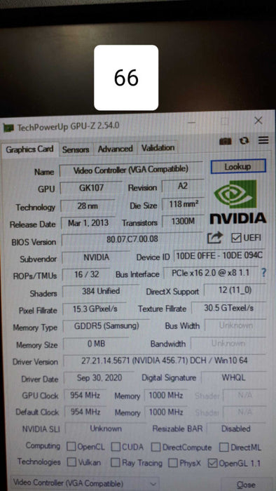NVIDIA Quadro K2000 GDDR5 Computer Graphics Card  &